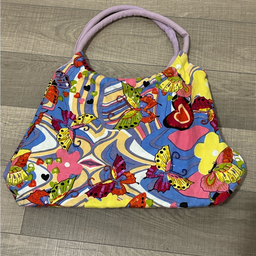 Butterfly sequin tote Bag